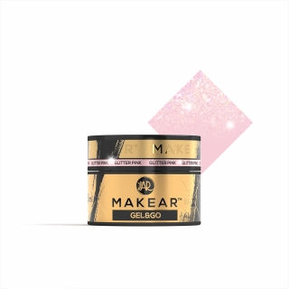 Gél MAKEAR Gel&Go 15ml Pink Glitter GG22