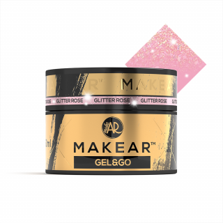 Gél MAKEAR Gel&Go 50ml  Glitter Rose GG23