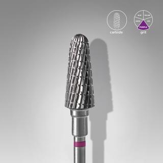 Karbidový brúsny nadstavec STALEKS  Frustum purple 6 mm/14 mm