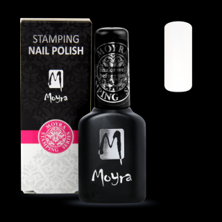 Smart Stamping Nail Polish Moyra SPS 02 biely