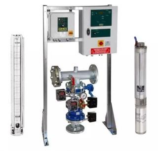 1SM8 E3A T 400/50 EN 12845 Fire protection automatic pressure station - 8  submersible pump  DAB.1SM8 EN 12845