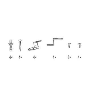 4 háčiky pre LED panel 60×60cm