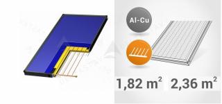 AlCu flat plate solar collector with structural glass Typ: AlCu flat plate solar collector with structural glass KS2100F TLP AC 1,82 m²