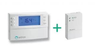 Digital weekly room thermostat - with receiver with relay module - 2x1,5V AA; 5Cx1  IVAR.KCR