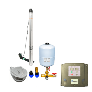 Domestic waterworks with submersible pump 3,5  SC 2-14 400V with frequency converter - RTS