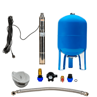 Domestic waterworks with submersible pump 3 SQIBO - 0,55 / 60l
