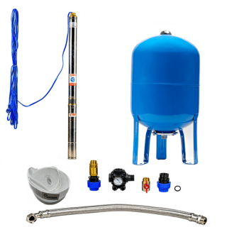 Domestic waterworks with submersible pump 3Ti-15 / 50l - RTS