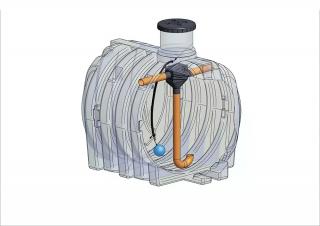 ELCU-10000l Plastic container for rainwater harvesting - action  IVAR.RAIN BASIC CU-10000