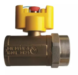 Gas ball valve G24 - with integrated pressure plug - 1 ; corner in axis  IVAR.G24-RR