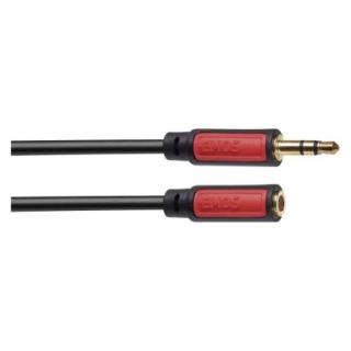 JACK cable 3.5mm stereo, fork - 3.5mm socket 2.5m