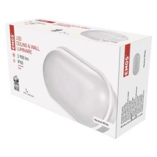 LED prisadené svietidlo, oválné biele 20W neutrálna b., IP65