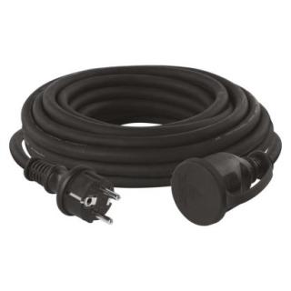 Predlžovací kábel gumový – spojka, 10m, 3× 1,5mm2