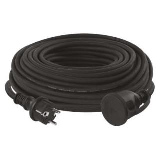 Predlžovací kábel gumový – spojka, 30m, 3× 1,5mm2