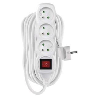 Predlžovací kábel s vypínačom – 3 zásuvky, 10m, 3× 1,5mm2