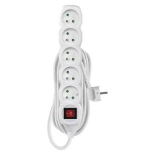 Predlžovací kábel s vypínačom – 5 zásuviek, 5m, 3× 1,5mm2