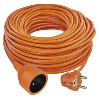 Predlžovací kábel – spojka, 40m, 3× 1,5mm, oranžový