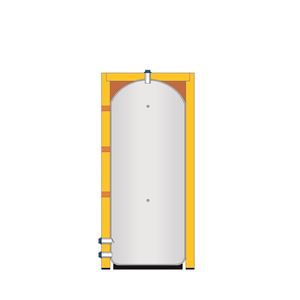 Storage water heater for TV preparation - with the possibility of installing heating inserts - 1430l  IVAR.EUROTANK VS1 1500