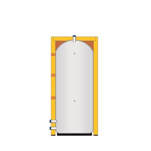 Storage water heater for TV preparation - with the possibility of installing heating inserts - 1990l  IVAR.EUROTANK VS1 2000