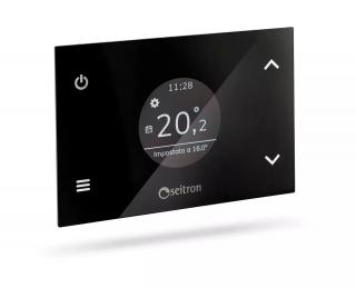 WiFi weekly room thermostat - 3Dx1; +5 °C to +40 °C; 230V; black design  IVAR.WITIME