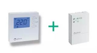 Wireless room thermostat - with receiver with relay module - 2x1,5V AA  IVAR.KTR