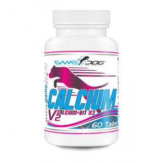 Game DOG Calcium+D3 V2 60 tbl (Diagnostikovaný nedostatok vápnika, Obdobie rastu a výmeny zubov, Suplementácia vápnika počas tehotenstva a dojčenia, Zotavovanie po ortopedických výkonoch, Vyváženie domácej stravy s vysokým obsahom fosforu, Podpora správne