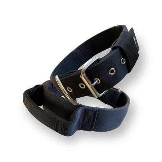 Obojok nylonový 5cm s rúčkou taktický - čierny