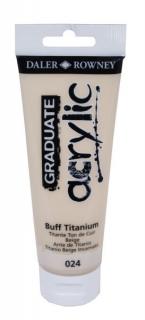 Akrylová farba D&R Graduate - Buff Titanium 024 - 120 ml