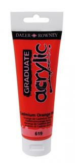 Akrylová farba D&R Graduate - Cadmium Orange Hue 619 - 120 ml