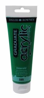 Akrylová farba D&R Graduate - Emerald 335 - 120 ml