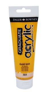 Akrylová farba D&R Graduate - Gold Imit 701 - 120 ml