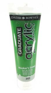 Akrylová farba D&R Graduate - Hooker´s Green 343 - 120 ml