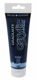 Akrylová farba D&R Graduate - Indigo 127 - 120 ml