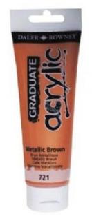 Akrylová farba D&R Graduate - Metallic Brown 721 - 120 ml