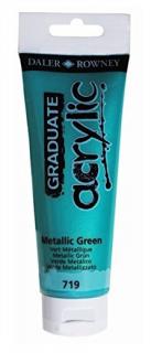 Akrylová farba D&R Graduate - Metallic Green 719 - 120 ml