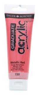 Akrylová farba D&R Graduate - Metallic Red 720 - 120 ml
