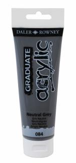Akrylová farba D&R Graduate - Neutral Grey 084 - 120 ml