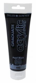 Akrylová farba D&R Graduate - Pearl Black 032 - 120 ml