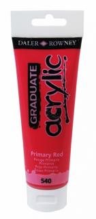 Akrylová farba D&R Graduate - Primary Red 540 - 120 ml