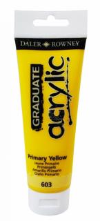 Akrylová farba D&R Graduate - Primary Yellow 603 - 120 ml