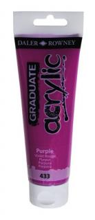 Akrylová farba D&R Graduate - Purple 433 - 120 ml