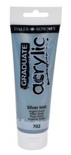 Akrylová farba D&R Graduate - Silver Imit 702 - 120 ml