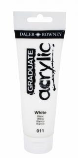 Akrylová farba D&R Graduate - Titanium White 011 - 120 ml