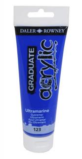 Akrylová farba D&R Graduate - Ultramarine 123 - 120 ml