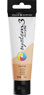 Akrylová farba D&R System3 - Portrait Pink 578 - 59 ml
