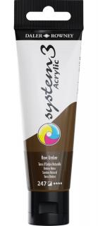 Akrylová farba D&R System3 - Raw Umber 247 - 59 ml
