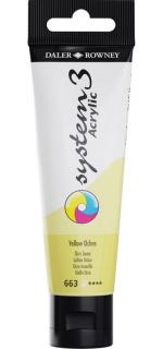 Akrylová farba D&R System3 - Yellow Ochre 663 - 59 ml