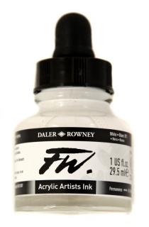 Akrylový Tuš DALER ROWNEY - 011 White - 29,5 ml