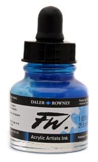 Akrylový Tuš DALER ROWNEY - 120 Process Cyan - 29,5 ml