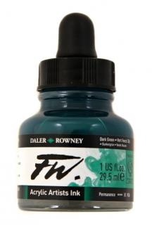 Akrylový Tuš DALER ROWNEY - 326 Dark Green - 29,5 ml