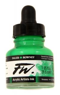 Akrylový Tuš DALER ROWNEY - 335 Emerald Green - 29,5 ml